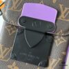 693070336e68136f4d9a58aa Upgraded M81522 M81524 M82252 M82535 M82568 S-LOCK VERTICAL WEARABLE Wallet in LV Monogram Macassar Canvas – Multicolor Print with Black Trim, Embossed Flower, Heather Gray, Purple & Green Variants, Orange with Black Strap Option for M82535