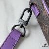 693070346e68136f4d9a58ab Upgraded M81522 M81524 M82252 M82535 M82568 S-LOCK VERTICAL WEARABLE Wallet in LV Monogram Macassar Canvas – Multicolor Print with Black Trim, Embossed Flower, Heather Gray, Purple & Green Variants, Orange with Black Strap Option for M82535