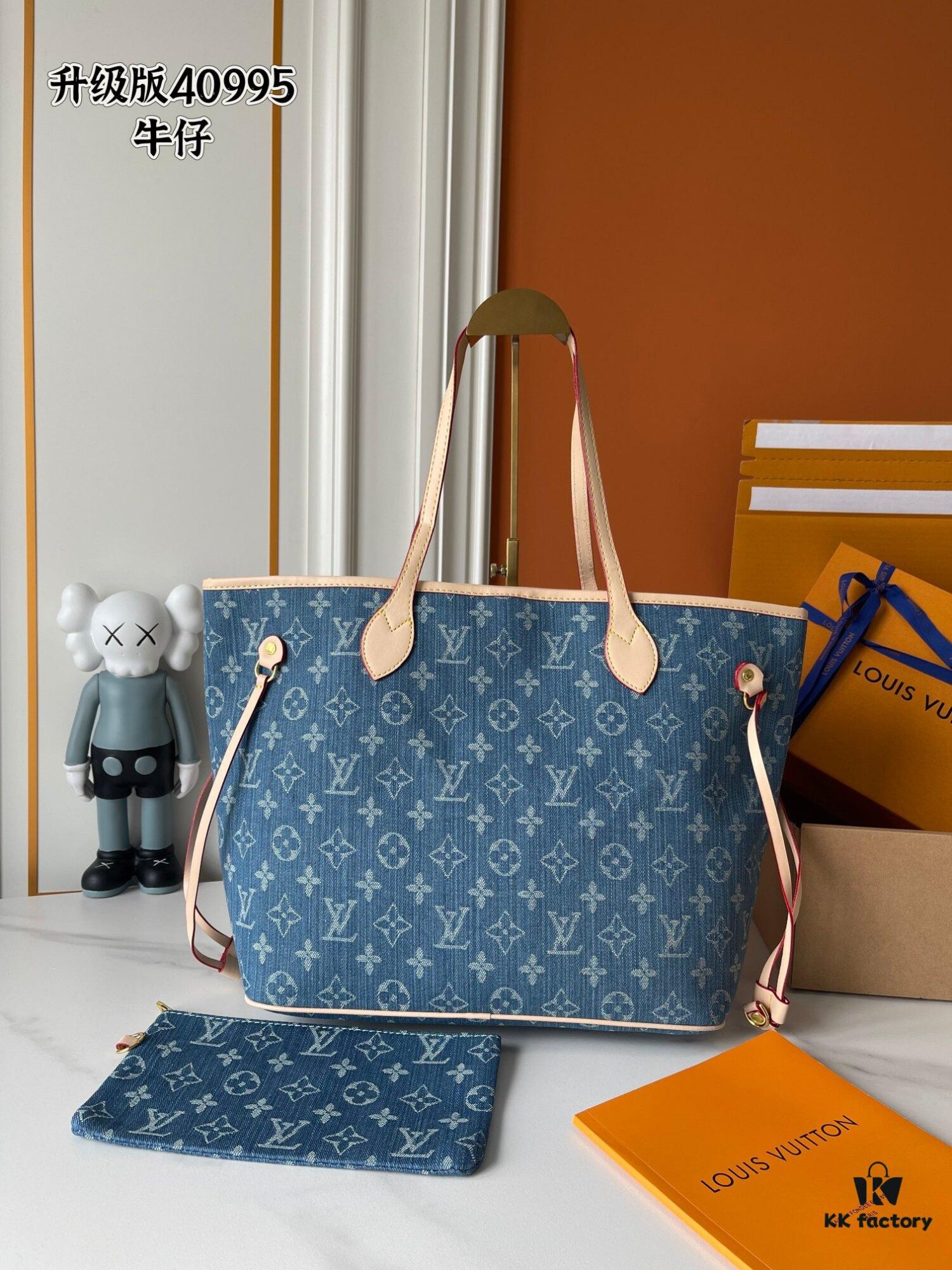 6930703d6e68136f4d9a58b7 Upgraded M40995 Medium Denim Jacquard Tote Bag 💋💋 Louis Vuitton New Neverfull – A Fresh Take on a Classic Handbag
