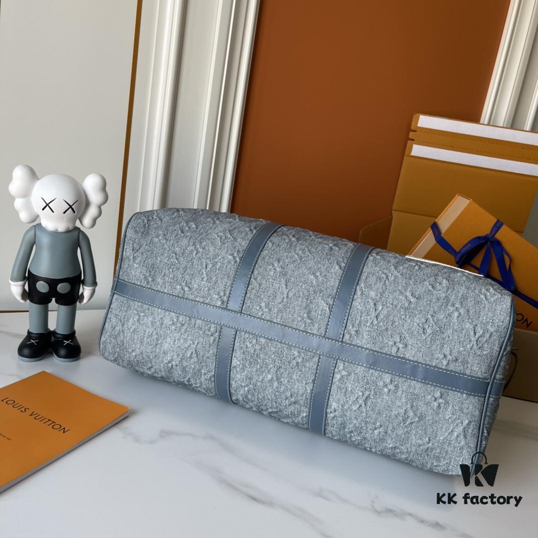 693070466e68136f4d9a58c2 Upgraded Version Latest Model M22532 Denim Keepall Bandoulière 50 Travel Bag