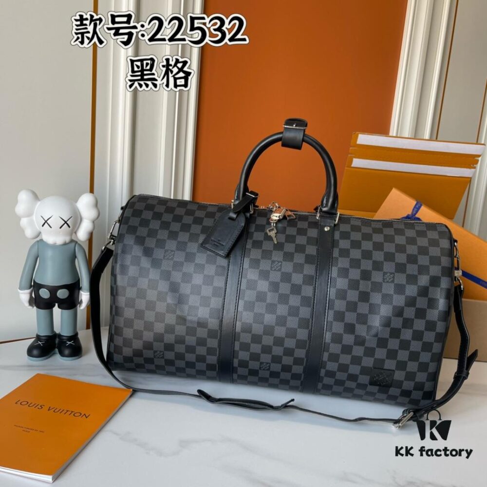 6930704a6e68136f4d9a58c7 Upgraded Version Latest Model M22532 M41416 M44810 Black GG, Embossed GG, Crosshatch Keepall Shoulder Bag 50 Travel Bag