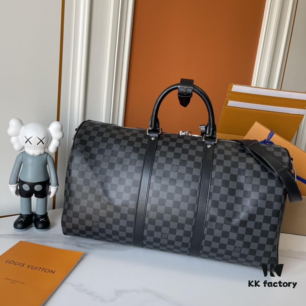 6930704b6e68136f4d9a58ca Upgraded Version Latest Model M22532 M41416 M44810 Black GG, Embossed GG, Crosshatch Keepall Shoulder Bag 50 Travel Bag