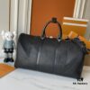 693070506e68136f4d9a58d1 Upgraded Version Latest Model M22532 M41416 M44810 Black Grid Pressed Grid Cross Texture Keepall Bandoulière 50 Travel Bag