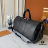 693070516e68136f4d9a58d3 Upgraded Version Latest Model M22532 M41416 M44810 Black Grid Pressed Grid Cross Texture Keepall Bandoulière 50 Travel Bag