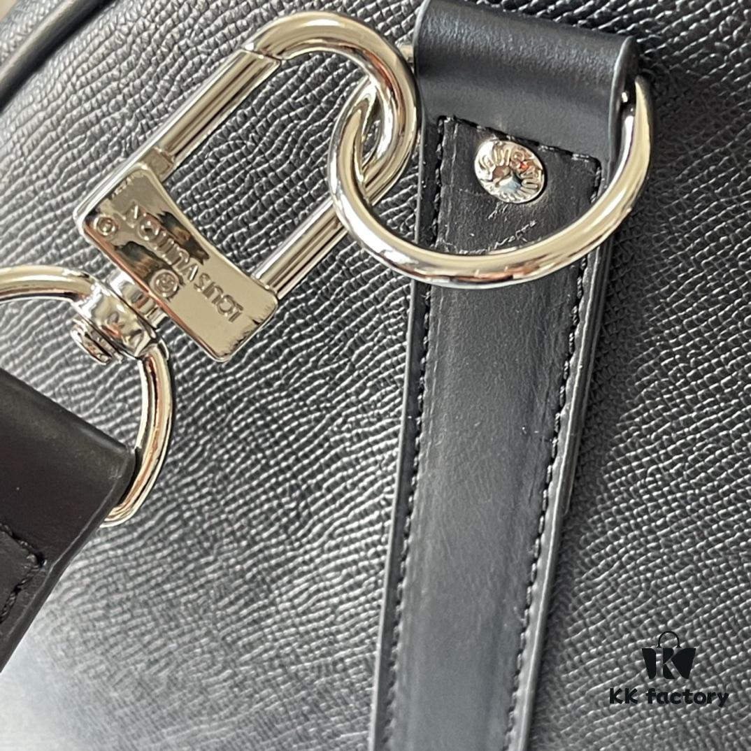 693070536e68136f4d9a58d8 Upgraded Version Latest Model M22532 M41416 M44810 Black Grid Pressed Grid Cross Texture Keepall Bandoulière 50 Travel Bag