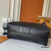 693070566e68136f4d9a58de Upgraded Version Latest Model M22532 M41416 M44810 Black Grid Pressed Grid Cross Texture Keepall Bandoulière 50 Travel Bag