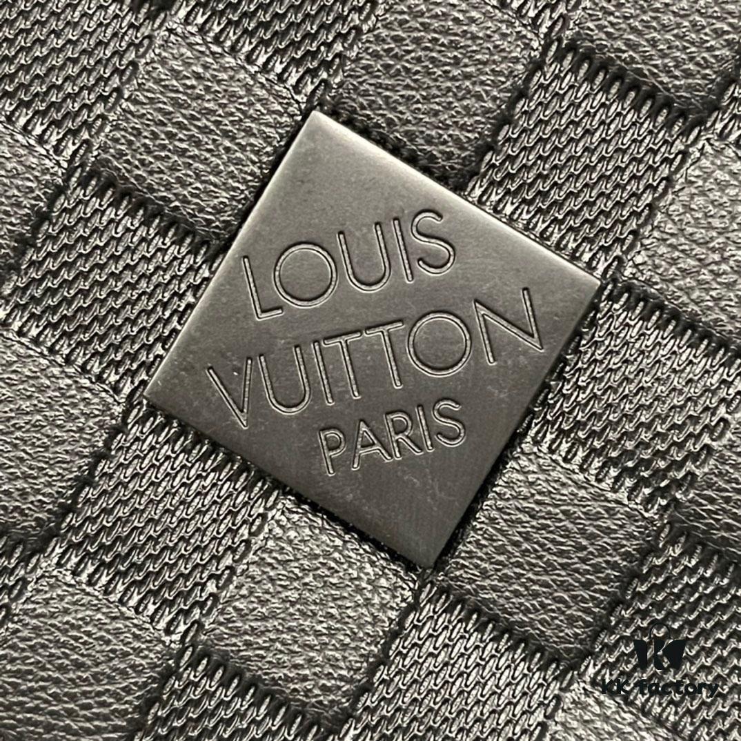 693070576e68136f4d9a58df Upgraded Version Latest Model M22532 M41416 M44810 Black Grid Pressed Grid Cross Texture Keepall Bandoulière 50 Travel Bag