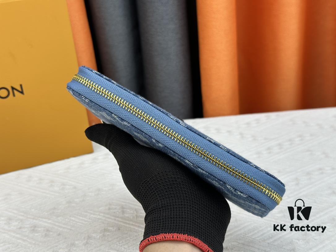 6930707a6e68136f4d9a5925 M82958 Blue Denim Zippy Wallet Collection
