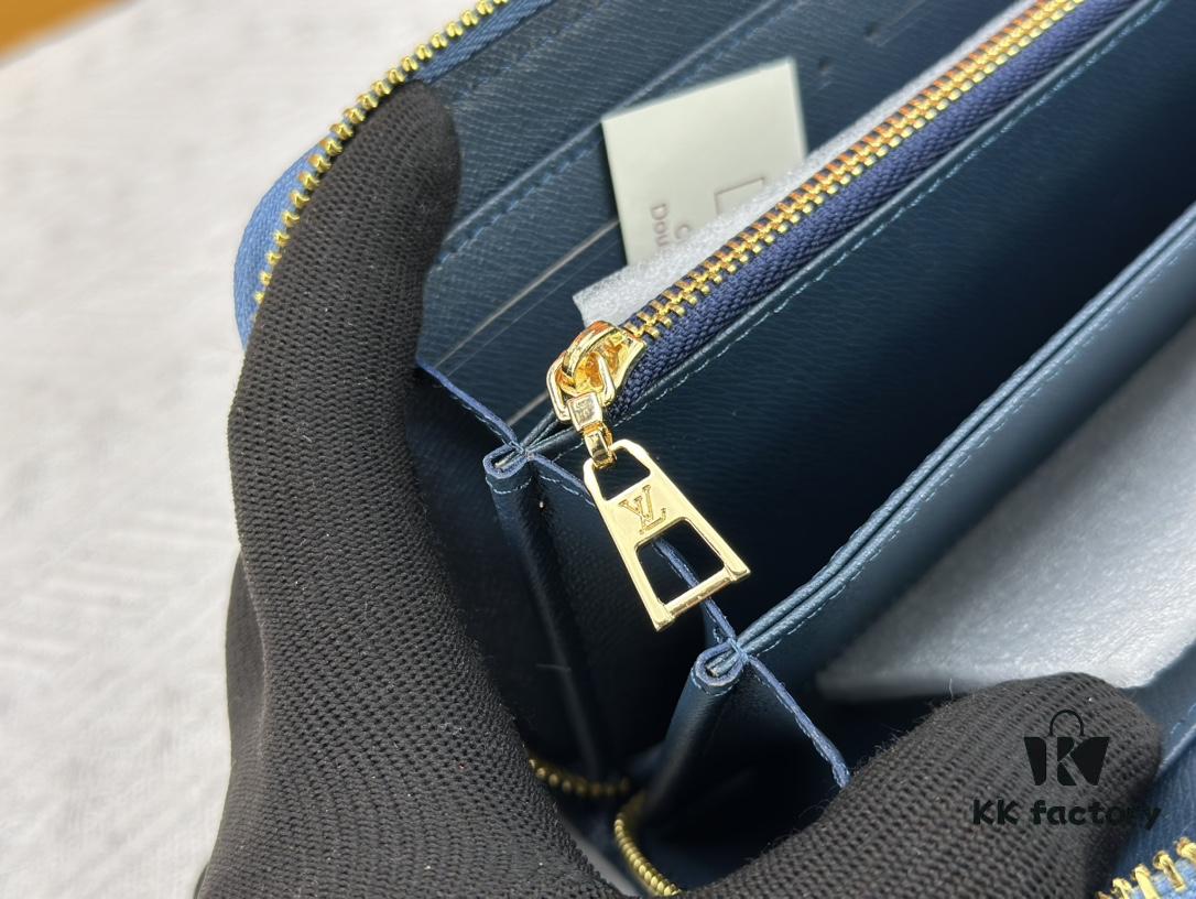 6930707b6e68136f4d9a592b M82958 Blue Denim Zippy Wallet Collection
