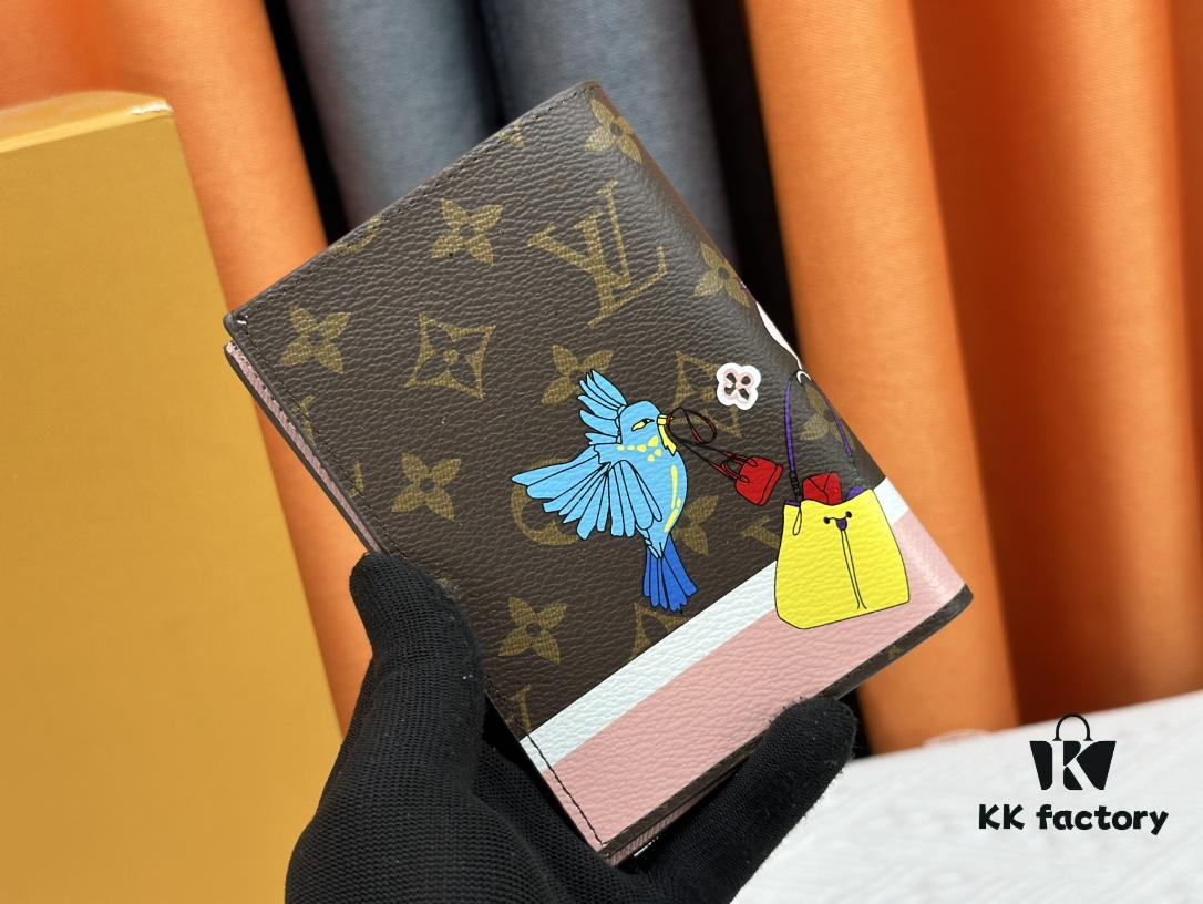 693070916e68136f4d9a5958 Wallet M60410 Monogram Bird 👏👏 Vivienne Holidays 2022 Collection Passport Holder Celebrating Louis Vuitton's Travel Spirit