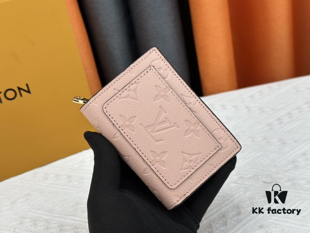 693070b16e68136f4d9a5996 LV Top Replica M80152 Cléa Wallet Made of Monogram Empreinte Soft Grained Calfskin with Signature Monogram Embossed Pattern