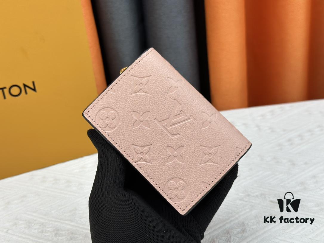 693070b16e68136f4d9a5997 LV Top Replica M80152 Cléa Wallet Made of Monogram Empreinte Soft Grained Calfskin with Signature Monogram Embossed Pattern