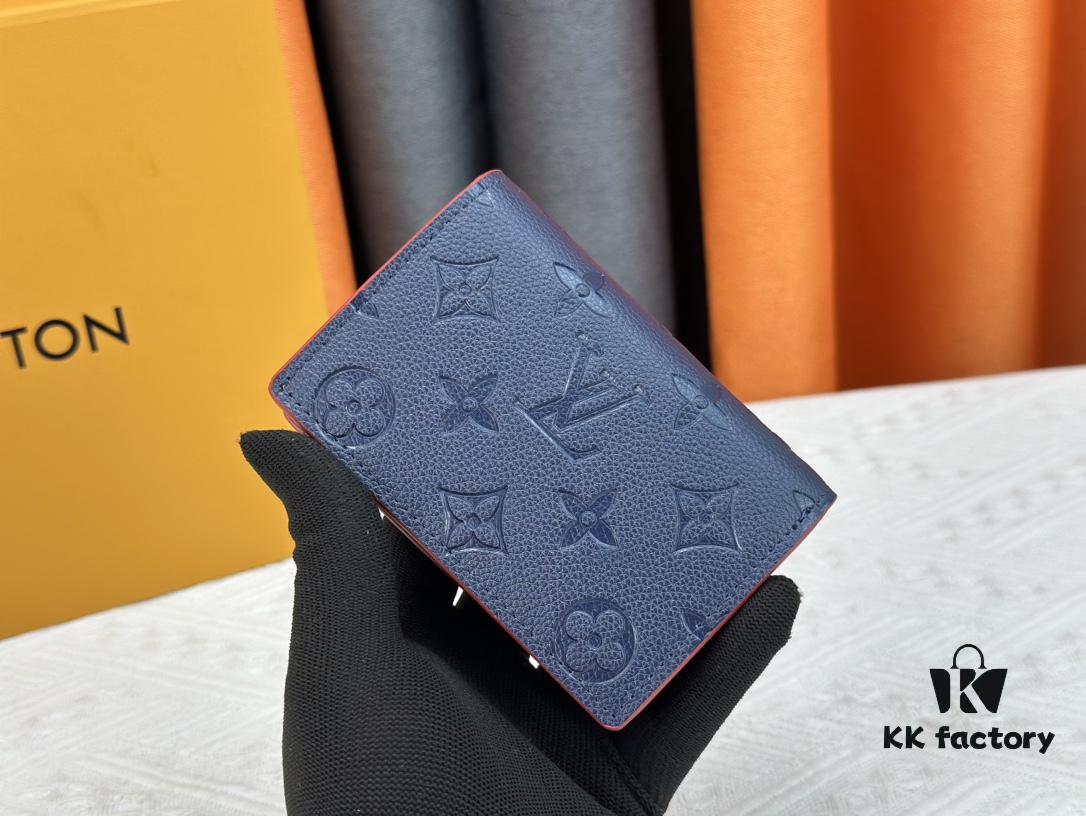 693070be6e68136f4d9a59b3 LV Top Quality Replica M80152 Cléa Wallet in Monogram Empreinte Soft Grain Leather