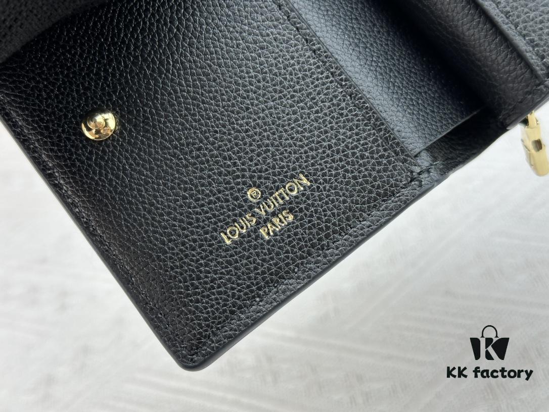 LV Top Clone M80152 Cléa Wallet in Monogram Empreinte Soft Grained Calfskin with Signature Pattern