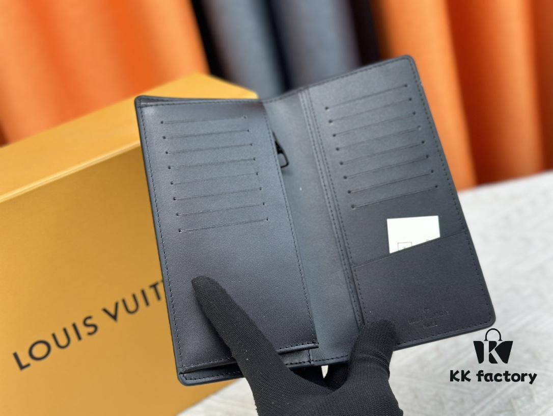 693070d16e68136f4d9a59da Wallet Model: N62665 Louis Vuitton Classic Brazza Wallet in Damier Graphite Pixel Canvas