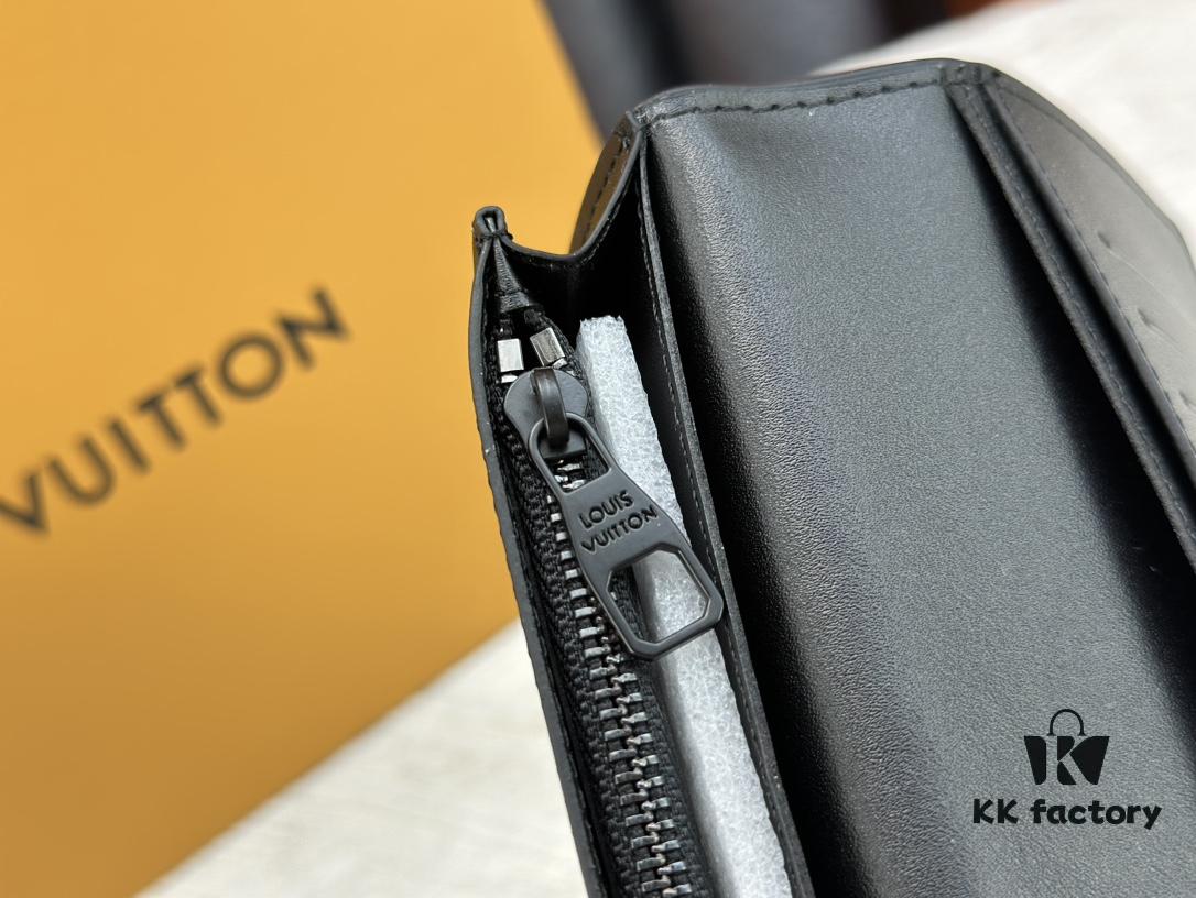 693070d36e68136f4d9a59e0 Wallet Model: N62665 Louis Vuitton Classic Brazza Wallet in Damier Graphite Pixel Canvas