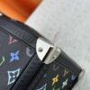 693071306e68136f4d9a5a9f M13079 New White Tricolor LV Louis Vuitton x Murakami Women's Shoulder Bag Tote Bag Size 34