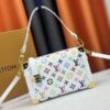 M14046 M46358 Black Tricolor White Tricolor Side Trunk Medium Handbag