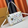 M14046 M46358 Black Tricolor White Tricolor Side Trunk Medium Handbag