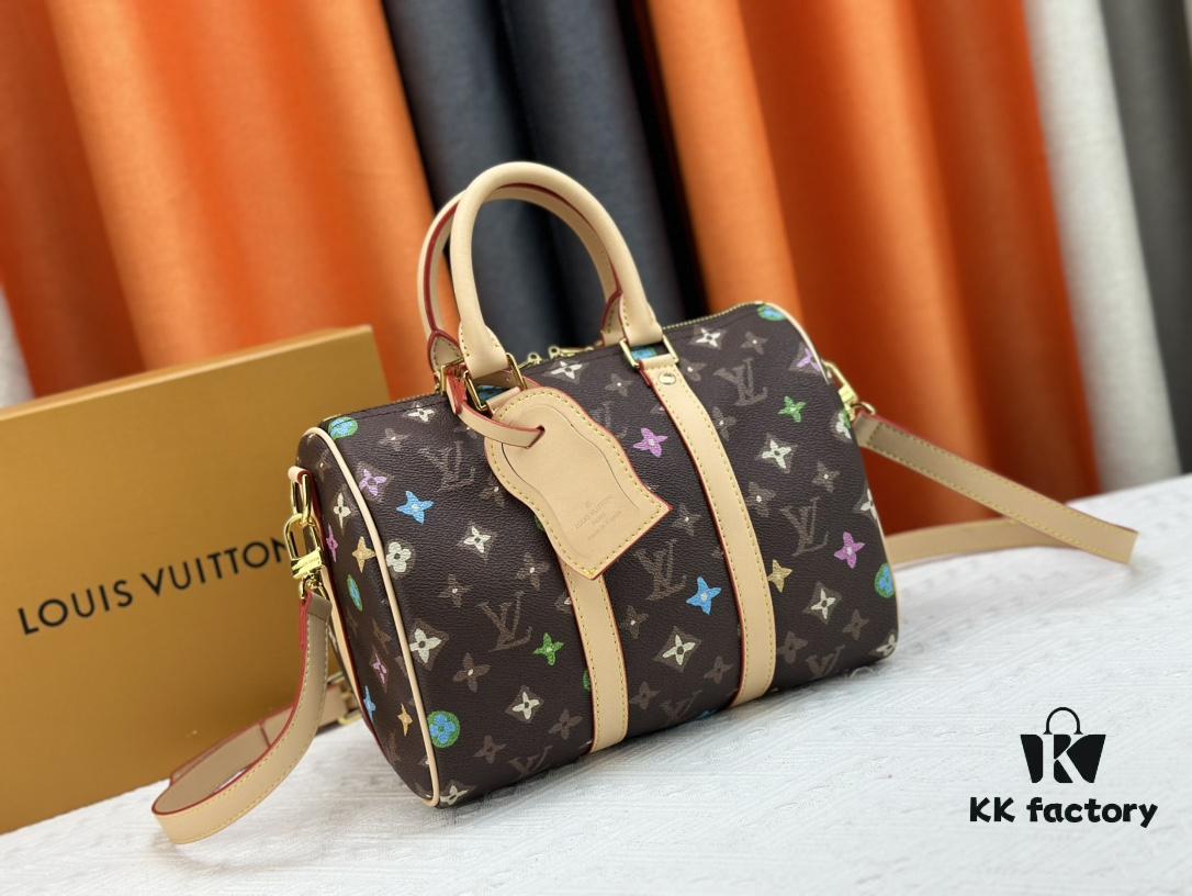 M24424 M24849 Monogram Eclipse Reverse Denim Keepall 25 Bag