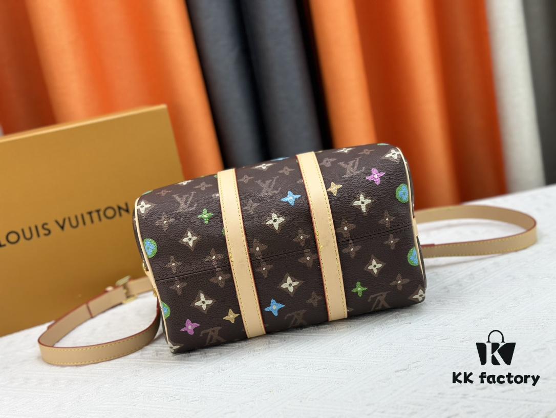 M24424 M24849 Monogram Eclipse Reverse Denim Keepall 25 Bag