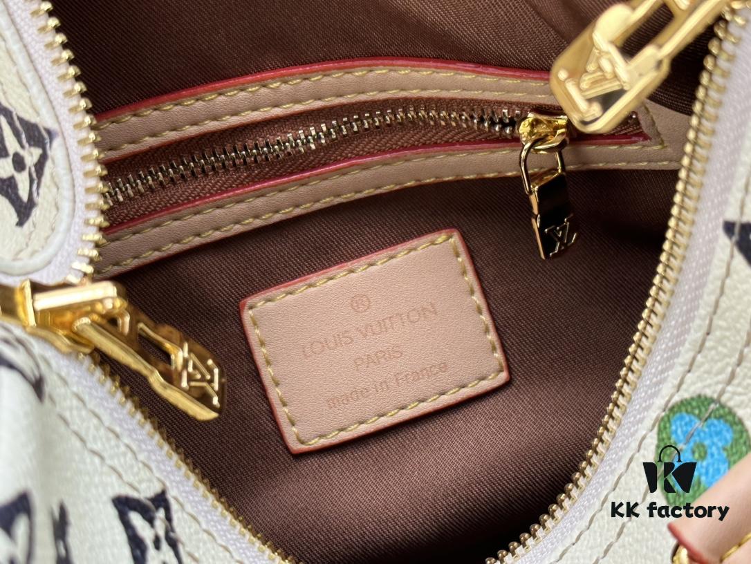 6930713e6e68136f4d9a5abc M24424 M24849 Monogram Eclipse Reverse Denim Keepall 25 Bag