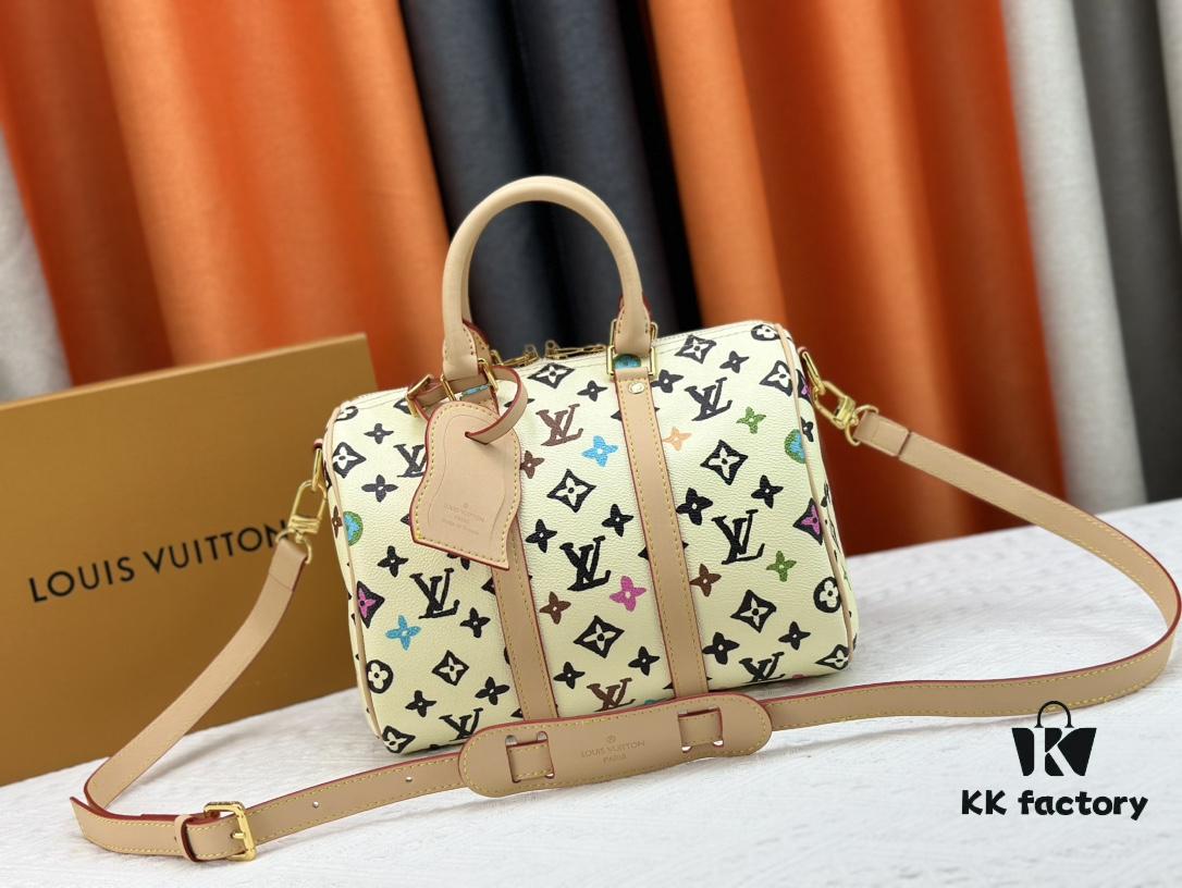 6930713f6e68136f4d9a5ac0 M24424 M24849 Monogram Eclipse Reverse Denim Keepall 25 Bag