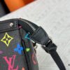 693071406e68136f4d9a5ac3 M13404 M13663 Black Color White Color This Pochette Accessoires handbag is crafted from coated canvas featuring a vibrant Monogram pattern, showcasing the dynamic collaboration between Louis Vuitton and Takashi Murakami. Trimmed with cowhide leather and accented with striking metal hardware, it highlights meticulous craftsmanship. The detachable shoulder strap and chain allow for versatile carrying options. Dimensions: 22x13x4cm