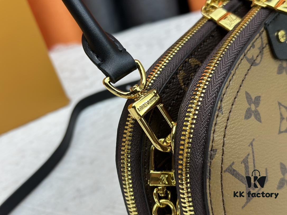 693071526e68136f4d9a5ae5 M12996 LV Half-Moon Double Zipper Handbag
