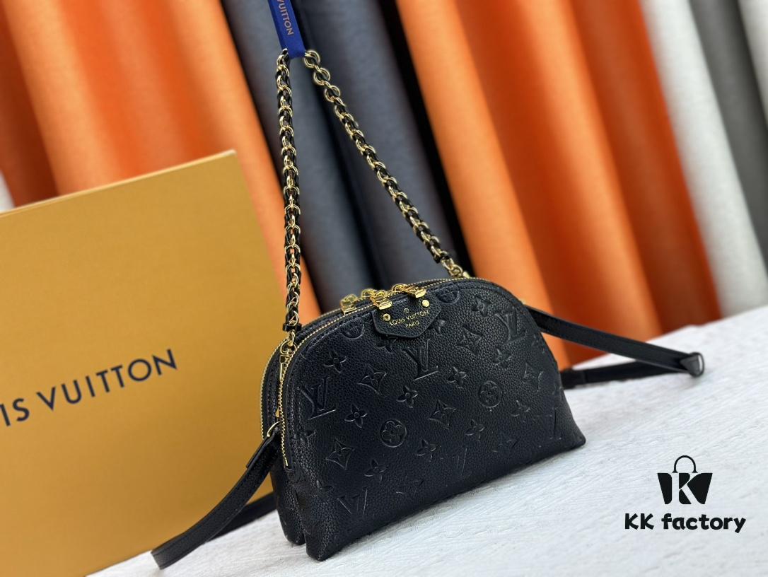 M12996 LV Crescent Double-Zip Handbag