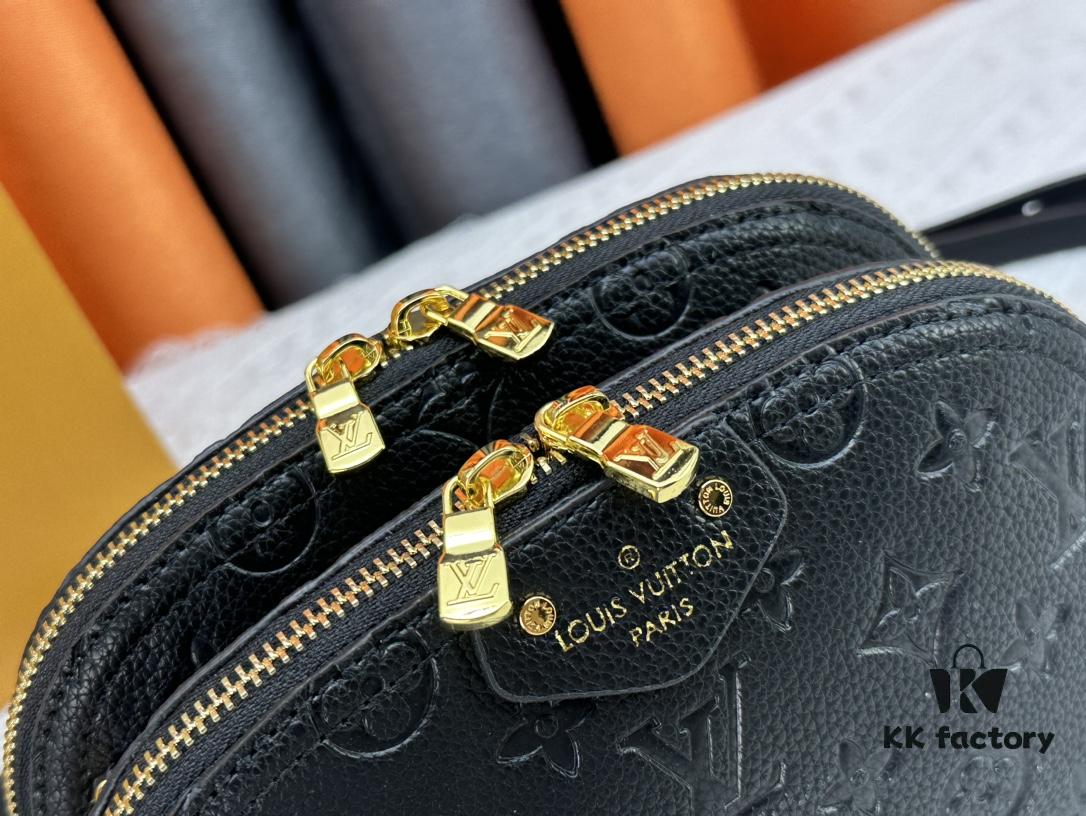 M12996 LV Crescent Double-Zip Handbag