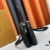 M12996 LV Crescent Double-Zip Handbag