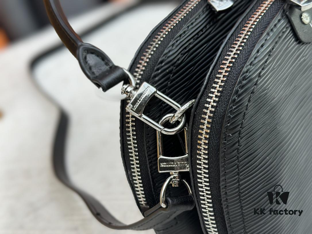 M12996 LV Crescent Double-Zip Handbag