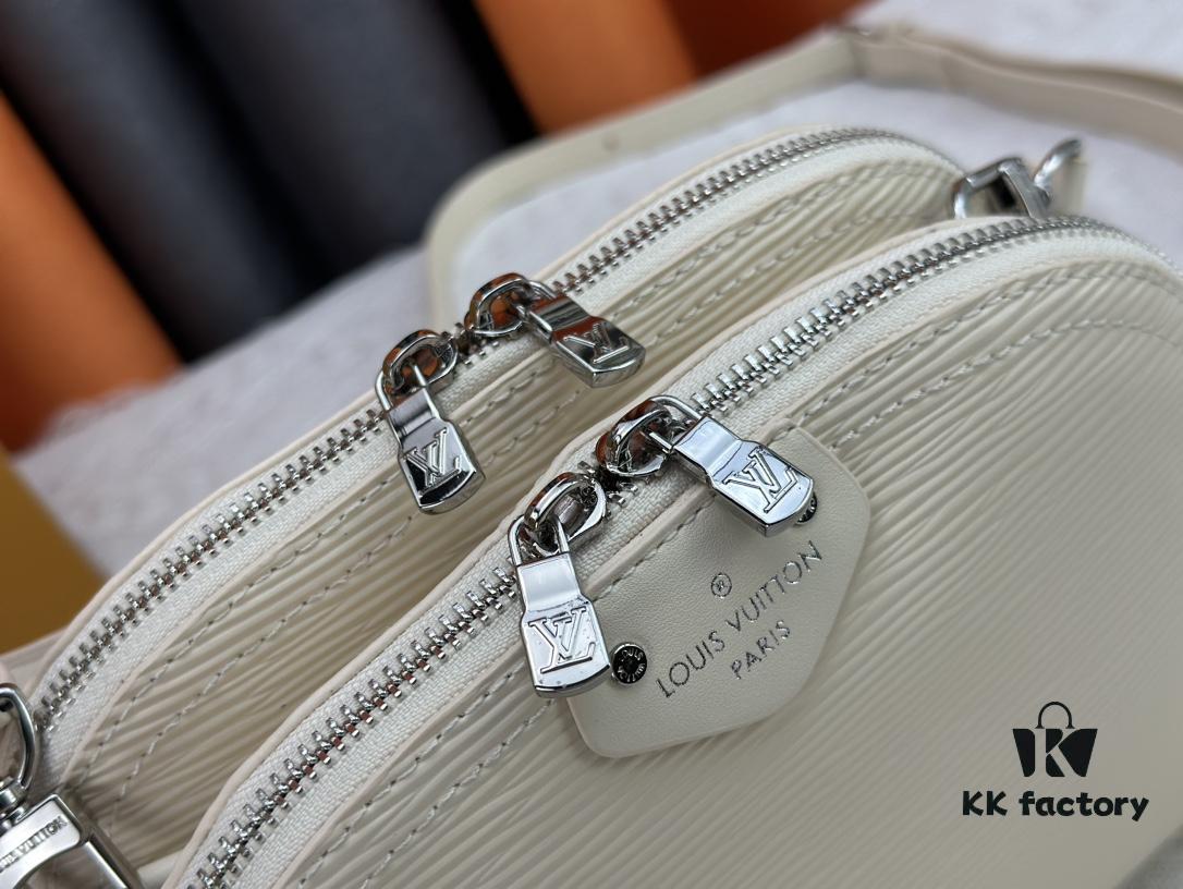 6930715c6e68136f4d9a5b00 M12996 LV Crescent Double Zip Handbag