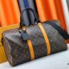693071726e68136f4d9a5b31 Keepall Bandoulière 45 Travel Bag in Monogram Macassar Coated Canvas