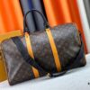 693071736e68136f4d9a5b33 Keepall Bandoulière 45 Travel Bag in Monogram Macassar Coated Canvas