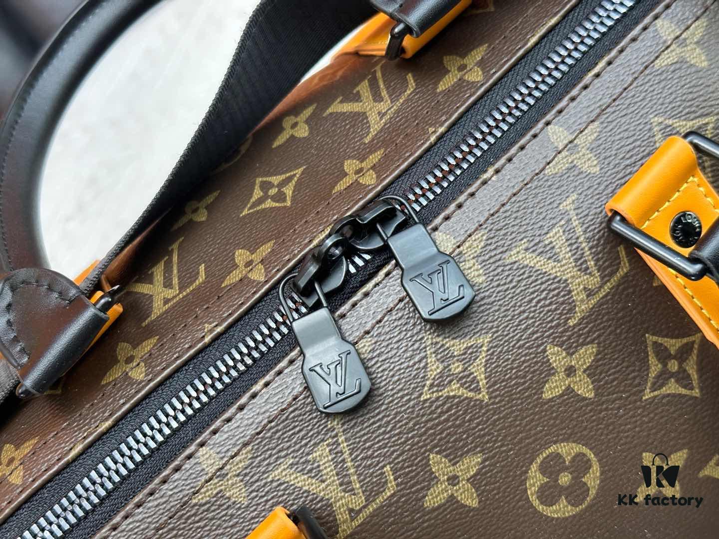 693071746e68136f4d9a5b36 Keepall Bandoulière 45 Travel Bag in Monogram Macassar Coated Canvas