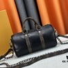 6930717e6e68136f4d9a5b4d Keepall 25 Handbag in Monogram Eclipse Reverse Denim Canvas with Leather Trim