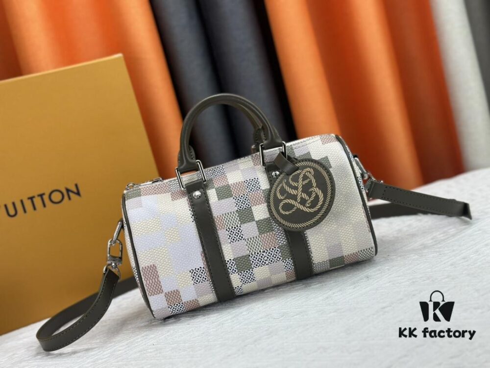 693071816e68136f4d9a5b53 Upgraded Original N00105 Checkerboard Green M20900.M46271 Black Floral M31044 Orange M11542 Vintage Flower M24849 Multicolor Dahlia Keepall 25