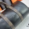 693071896e68136f4d9a5b66 Keepall 25 Handbag in Monogram Eclipse Reverse Denim Canvas with Leather Trim