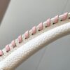 693071966e68136f4d9a5b7c Upgraded M21121 Pearl White Woven Gold Buckle