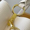 693071966e68136f4d9a5b7d Upgraded M21121 Pearl White Woven Gold Buckle