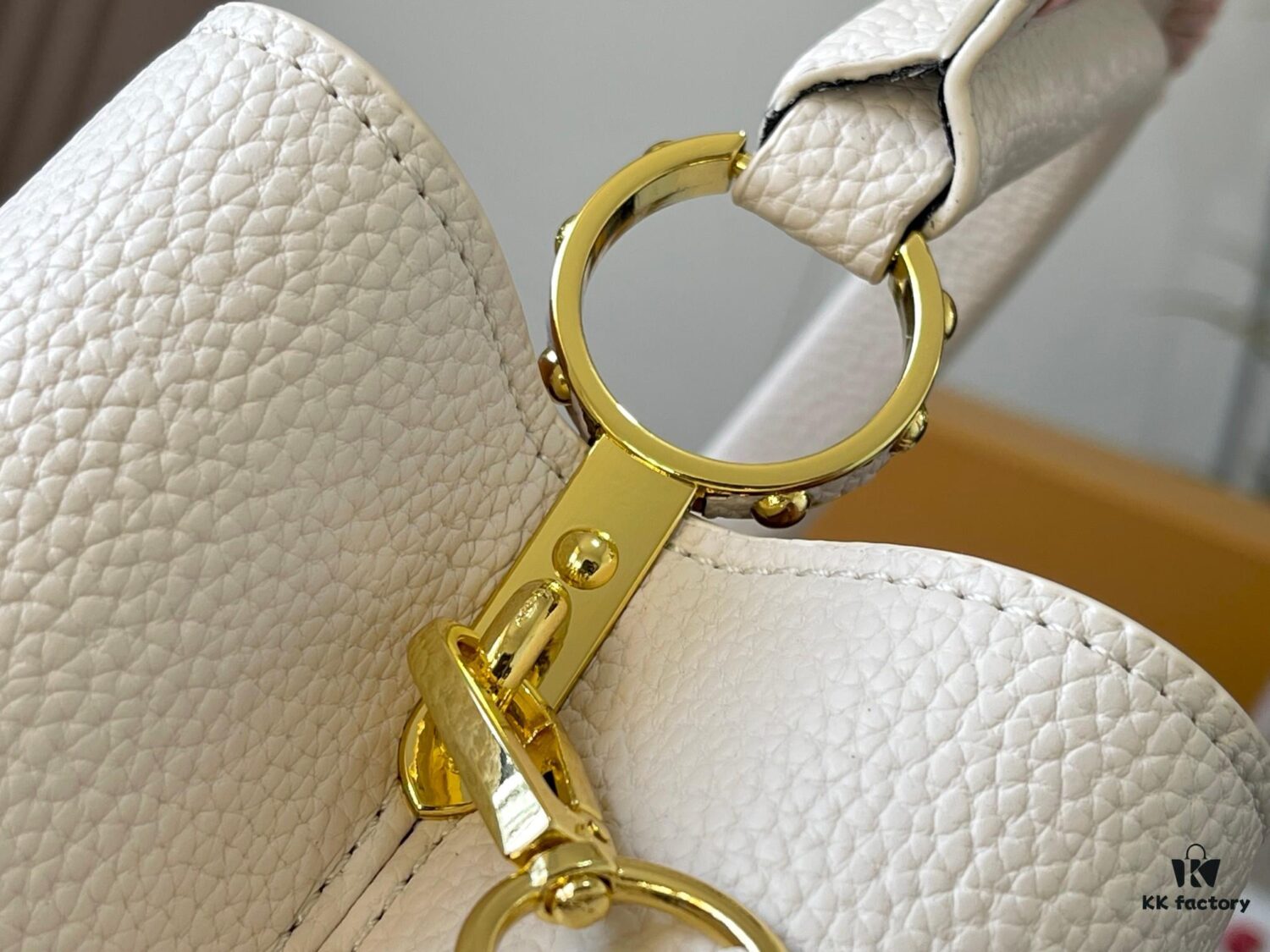 693071966e68136f4d9a5b7d Upgraded M21121 Pearl White Woven Gold Buckle