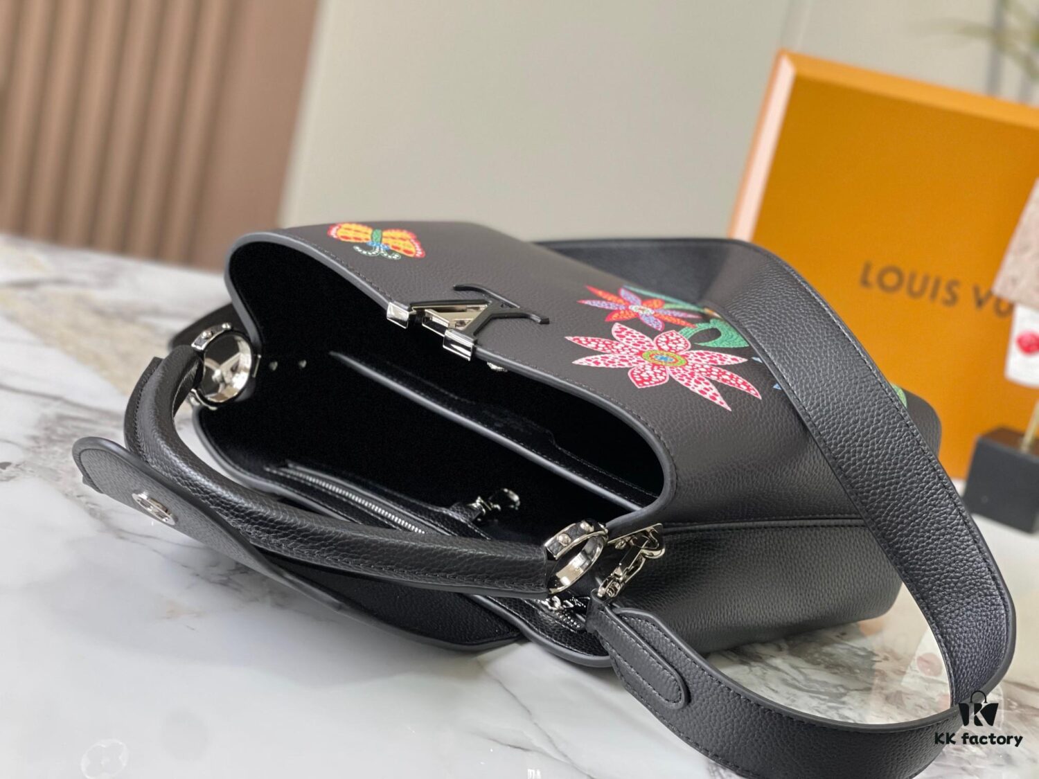 Upgraded Version M21756 LV x YK Capucines Medium Handbag