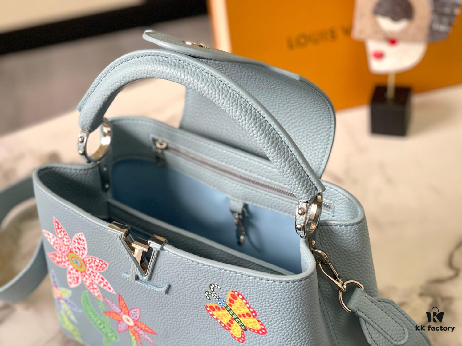 Upgraded Version M21756 LV x YK Capucines Medium Handbag