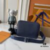 Upgraded 190 M22482 M22611 Latest Fastline Messenger Bag in Soft Cowhide Leather