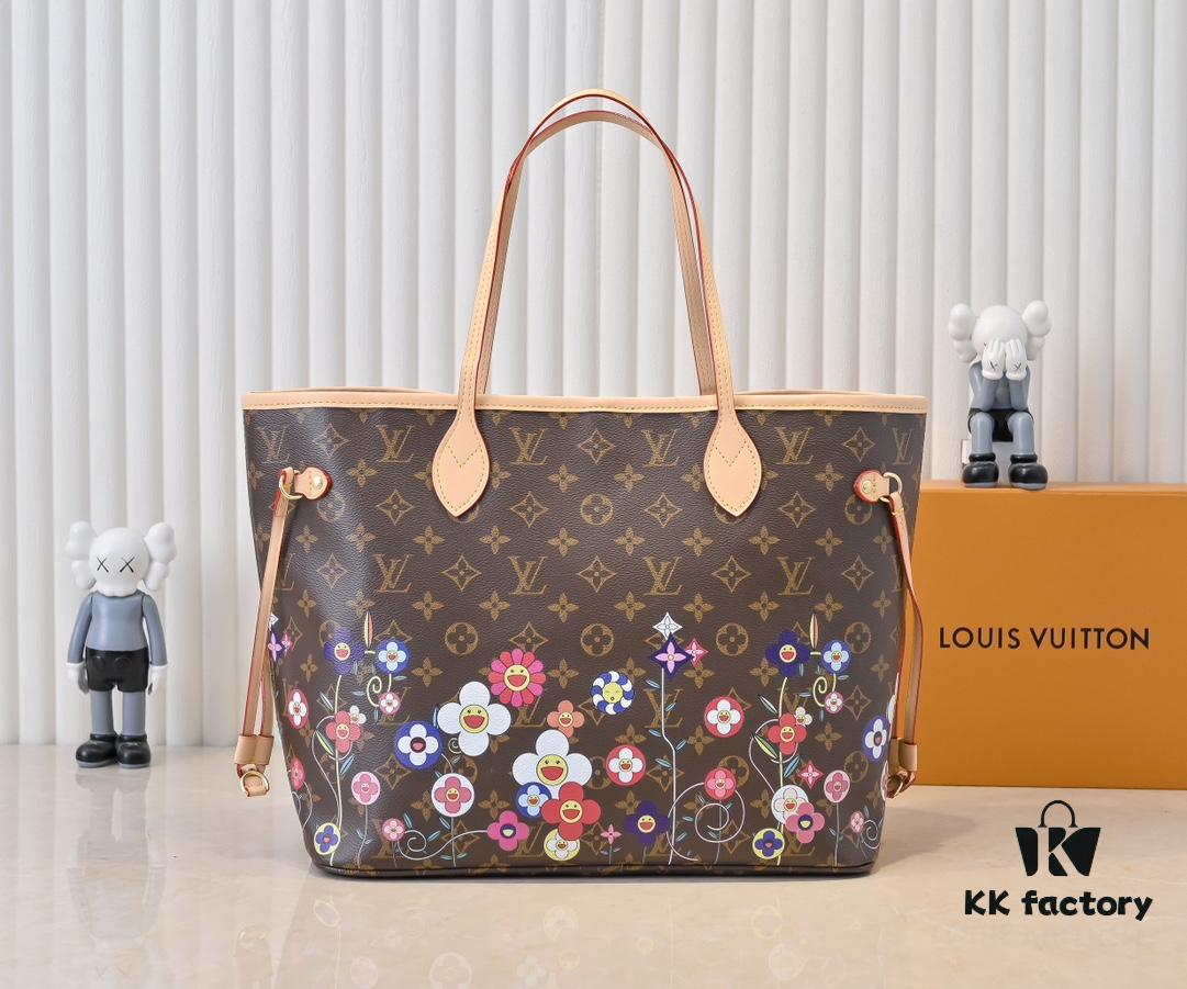 693071e16e68136f4d9a5c19 NEVERFULL MM Handbag M13271 40995 Monogram/ Sunflower (Takashi Murakami)
