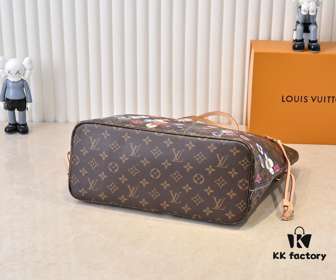 693071e16e68136f4d9a5c1b NEVERFULL MM Handbag M13271 40995 Monogram/ Sunflower (Takashi Murakami)