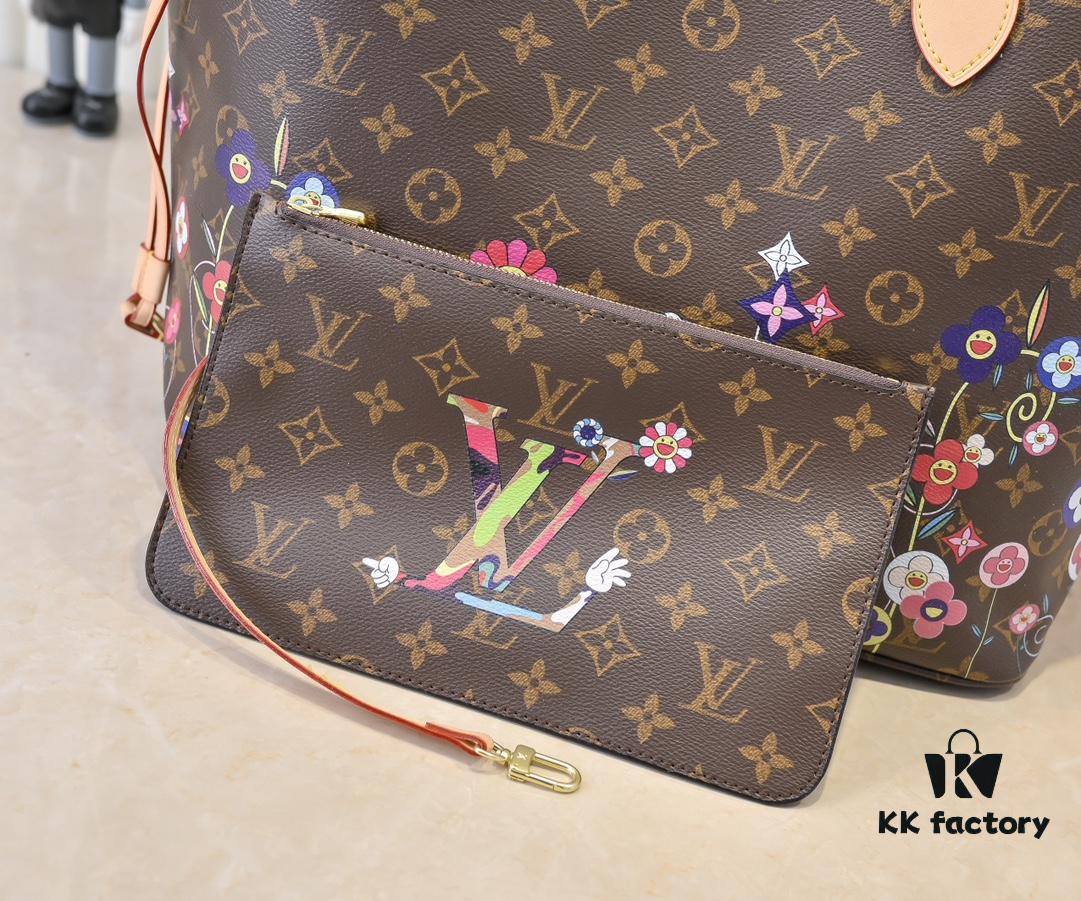 693071e26e68136f4d9a5c1d NEVERFULL MM Handbag M13271 40995 Monogram/ Sunflower (Takashi Murakami)
