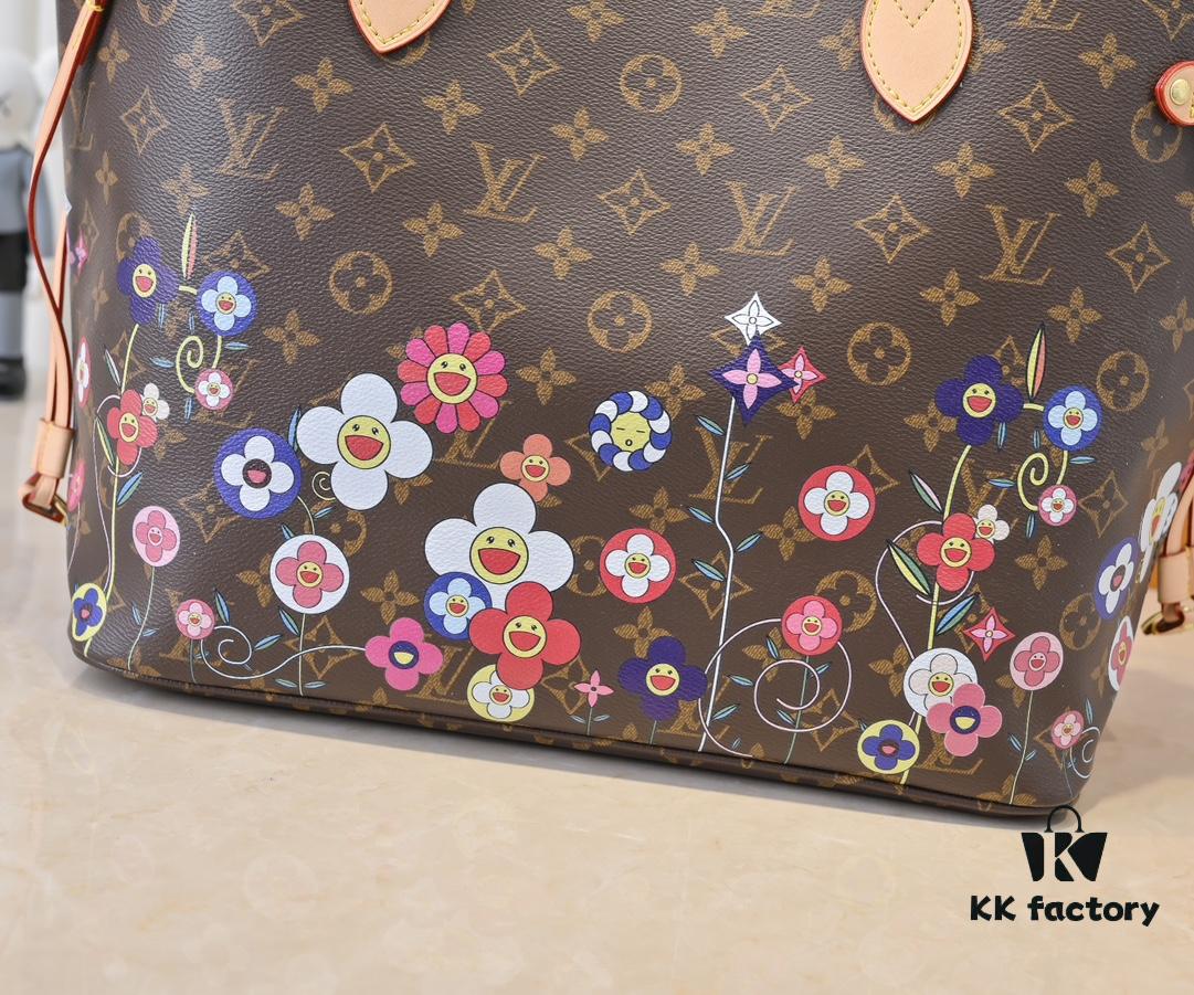 693071e36e68136f4d9a5c1e NEVERFULL MM Handbag M13271 40995 Monogram/ Sunflower (Takashi Murakami)